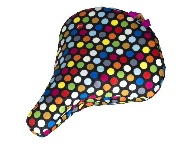 20230 Liix-Saddle-Cover-Polka-Big-Dots-Mix-Black 1
