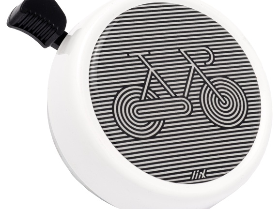 7283 Liix-Big-Colour-Bell-Stripe-Bike-White
