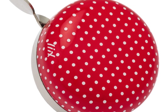6776 Liix-Mini-Ding-Dong-Bell-Polka-Dots-White-Red