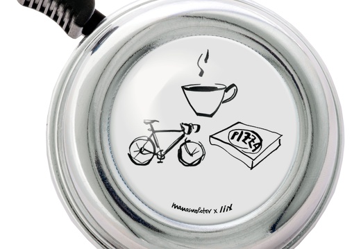 cb2515 Liix Colour Bell Manamolotov Coffee, Ride &amp; Pizza Chrome